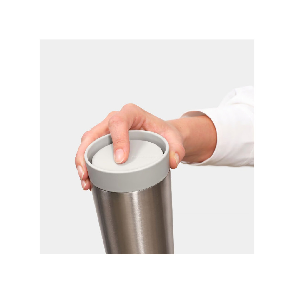 Brabantia Make \& Take Изолированная Чашка Med 0,36 Л Светло-Серая - 4