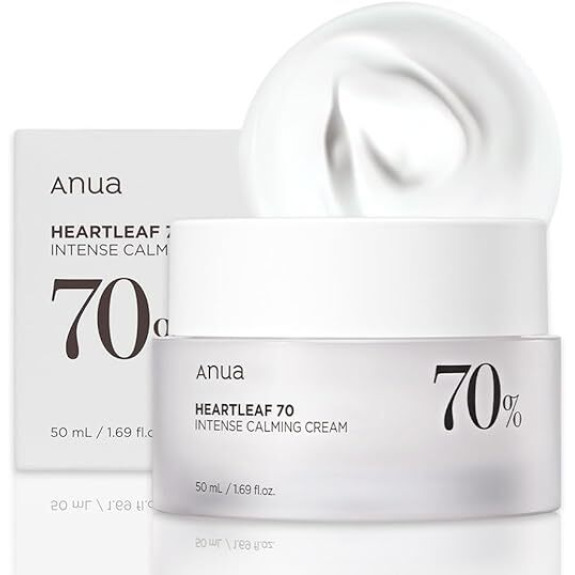 Anua, Heartleaf 70%, Intense calming cream, 1.8 fl. oz. (50 ml)