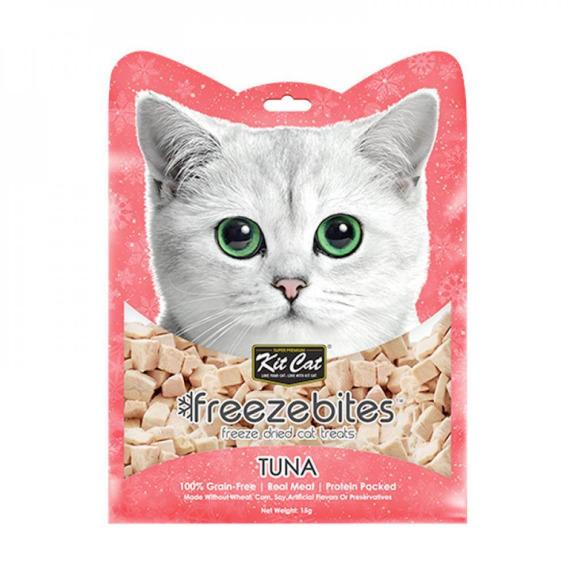 Kit Cat \/ Cat treats, Freezebites, Freeze dried, Tuna, 0.5 oz (15 g)
