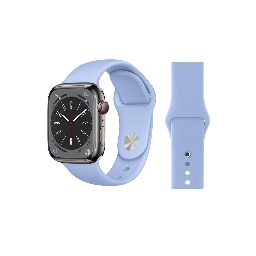 Perfii Solid Silicone Replacement Band for Apple Watch 49, 45, 44, 42 mm Series Ultra 8/7/6/5/4 SE - 1