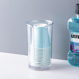 iDesign Clarity Disposable Cup Dispenser, Clear - 8 miniature