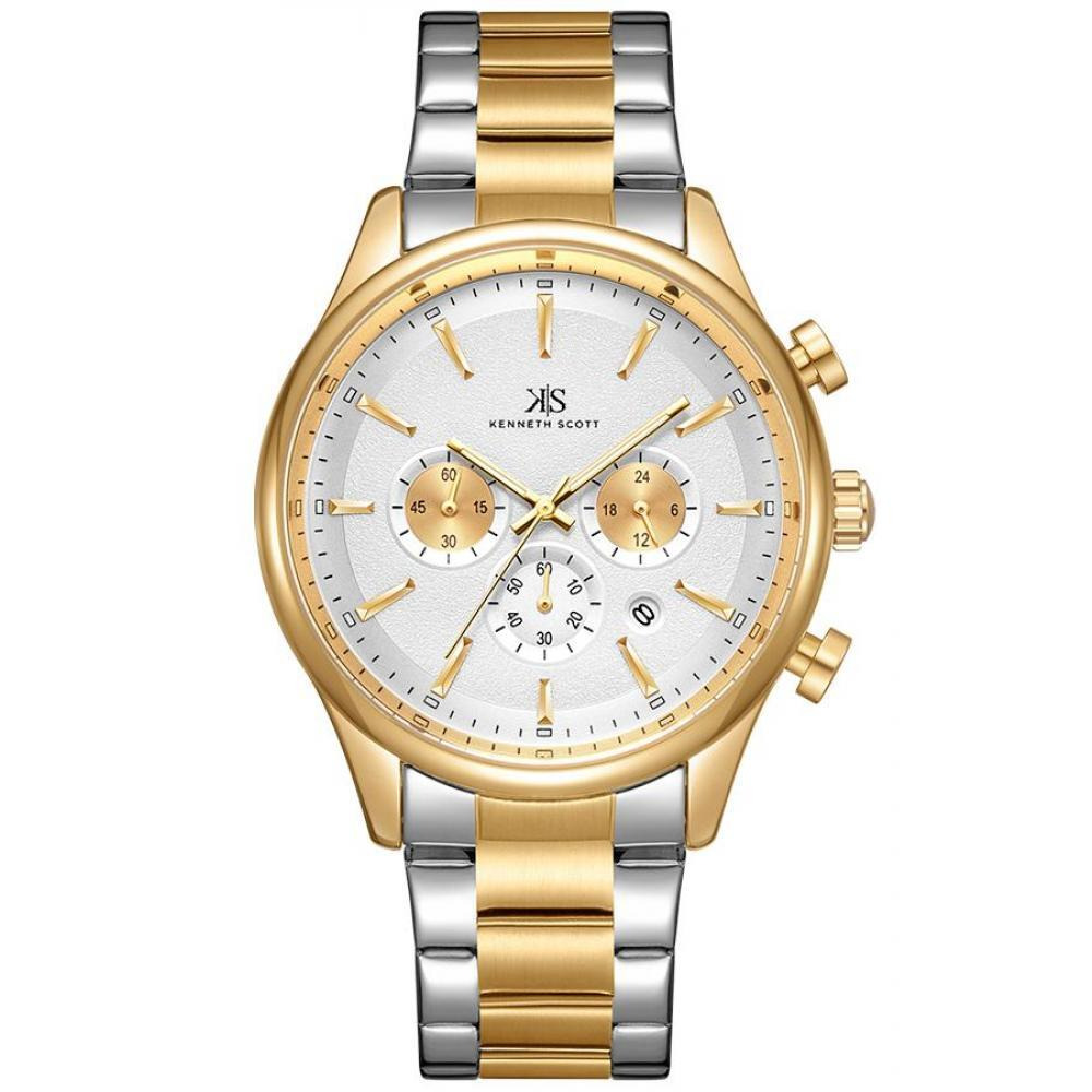 Kenneth Scott Men's Chronograph Watch - K22105-TBTW - 1