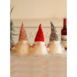 СВЕТОДИОДНЫЙ Плюшевый Ночник Ручной Работы С очаровательным Дизайном Для украшения ЕЛКИ, КАМИНА и Столешницы - 1 miniature