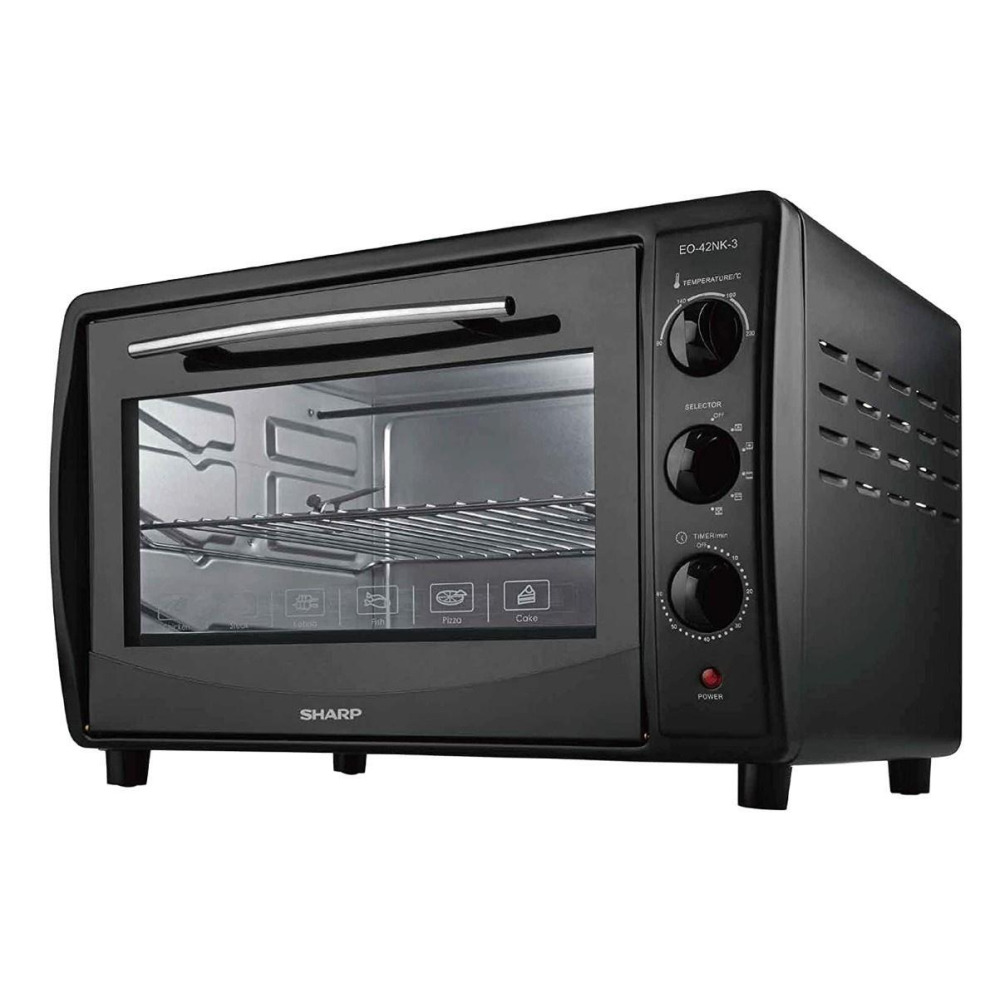 Sharp 42L 1800W Double Glass Electric Oven With Rotisserie \& Convection, Eo-42Nk-3 - 1
