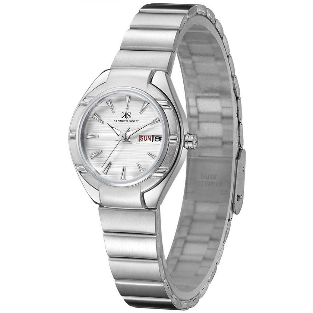 Kenneth Scott Women's Analog Blue Dial Watch - K22035-SBSW-L - 2