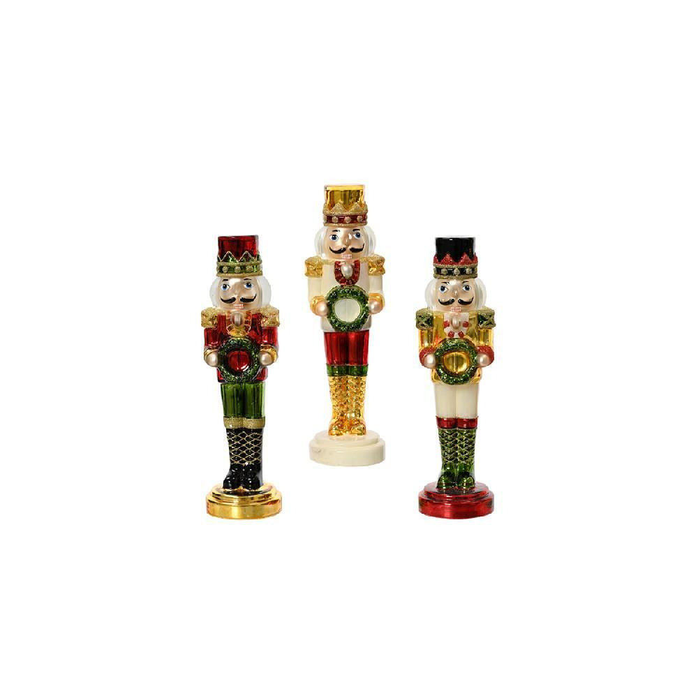 كسارة البندق الزجاجية من كايمنجك مع إكليل أخضر في اليد، قطعة واحدة متنوعة - 1