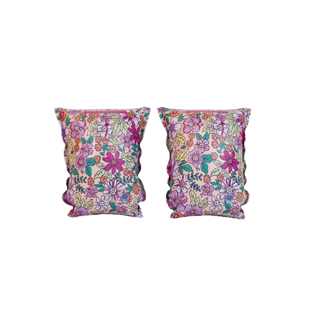 Swim Essentials, Swimming armbands, Pink blossom,  Inflatable, 2-6 years - 1