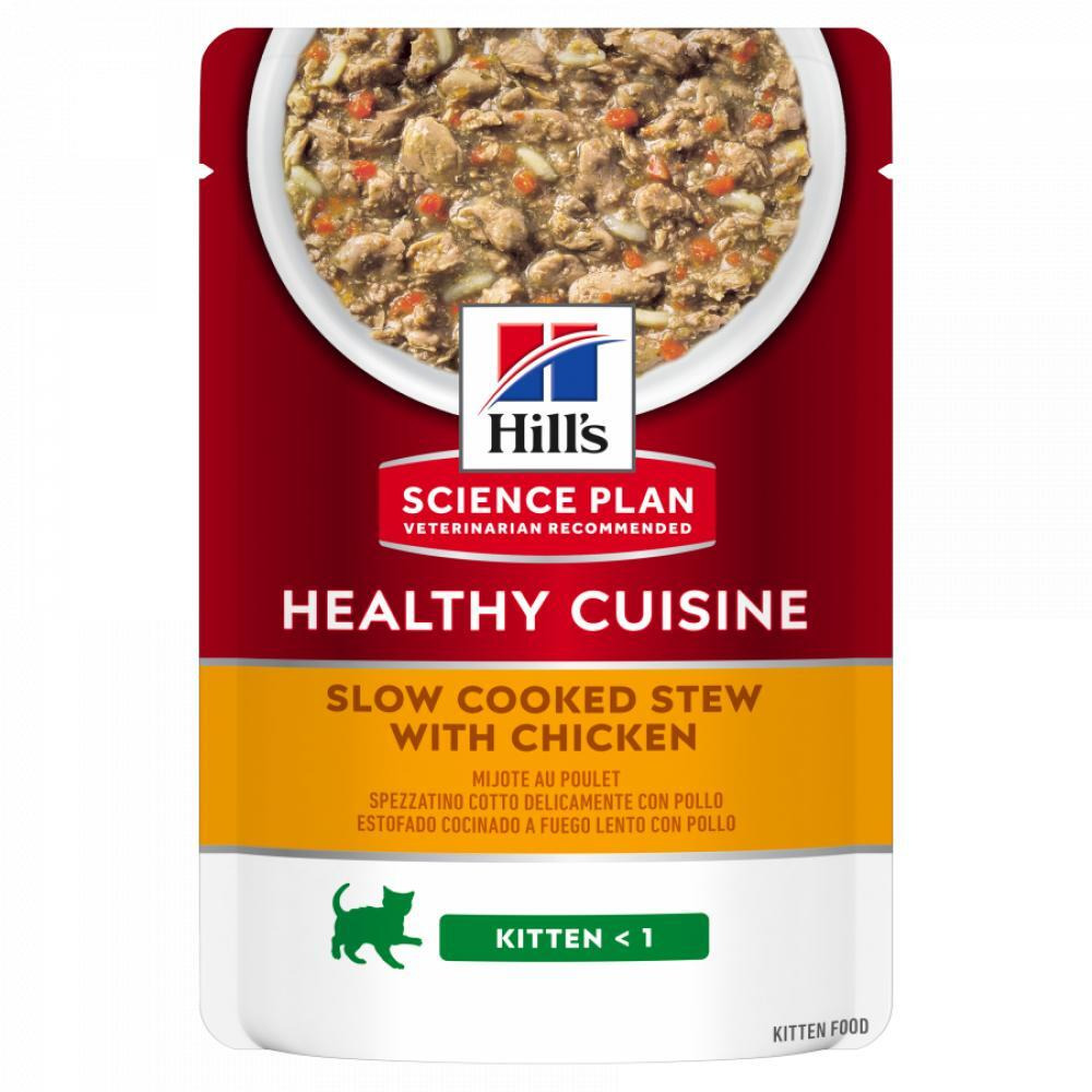 Hill's Science Plan Healthy Cuisine Stew Kitten - Chicken - POUCH - BOX - 12x80g - 1