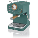 Swan Nordic Espresso Machine, Pine Green, 15 Bars of Pressure, Milk Frother, 1.2L Tank, Scandi Style - 1 miniature