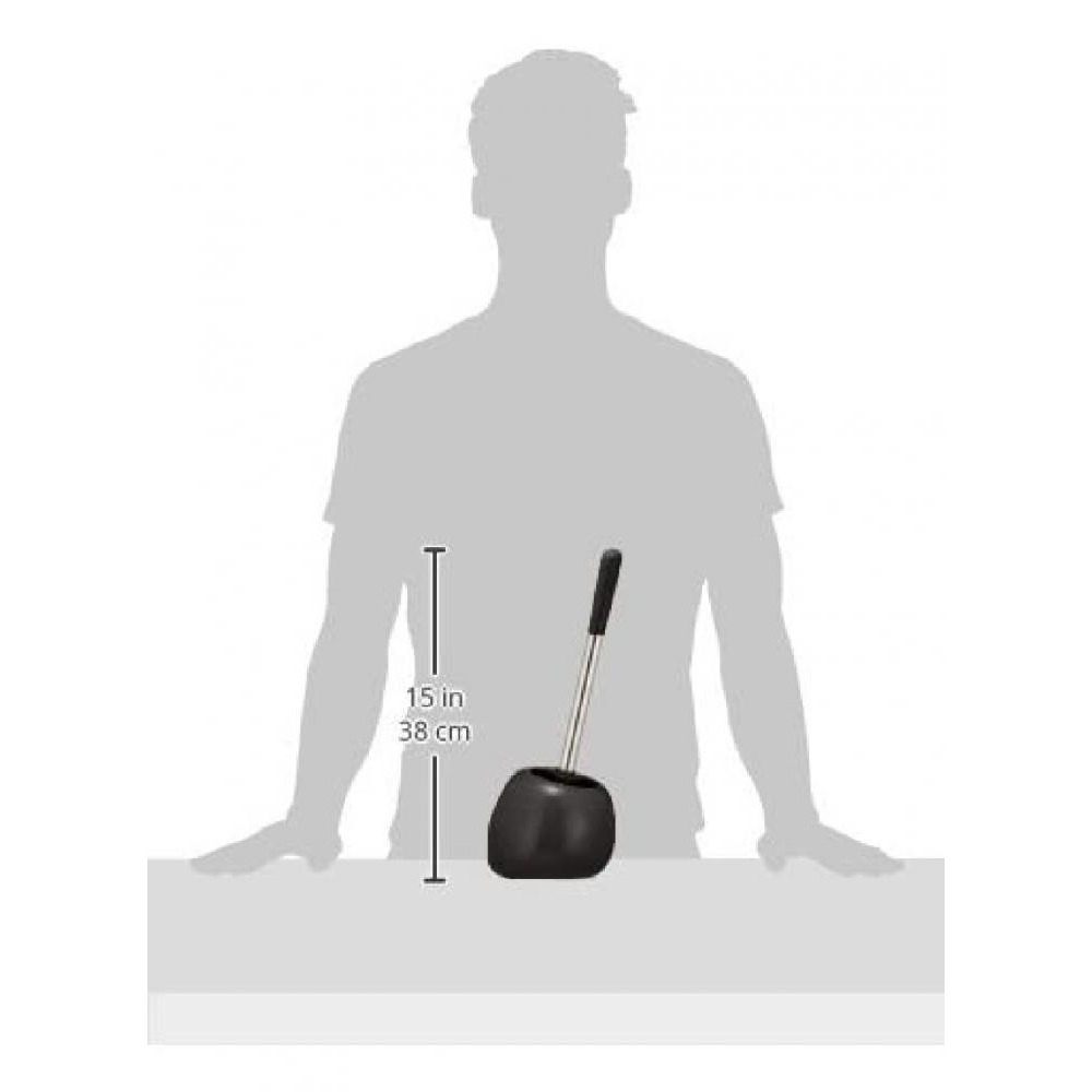 Wenko Ceramic Toilet Brush Polaris Black - 6