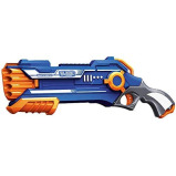 Blaze Storm Manual Soft Bullet Gun, Blue/Orange, 048621890365 - 1 miniature