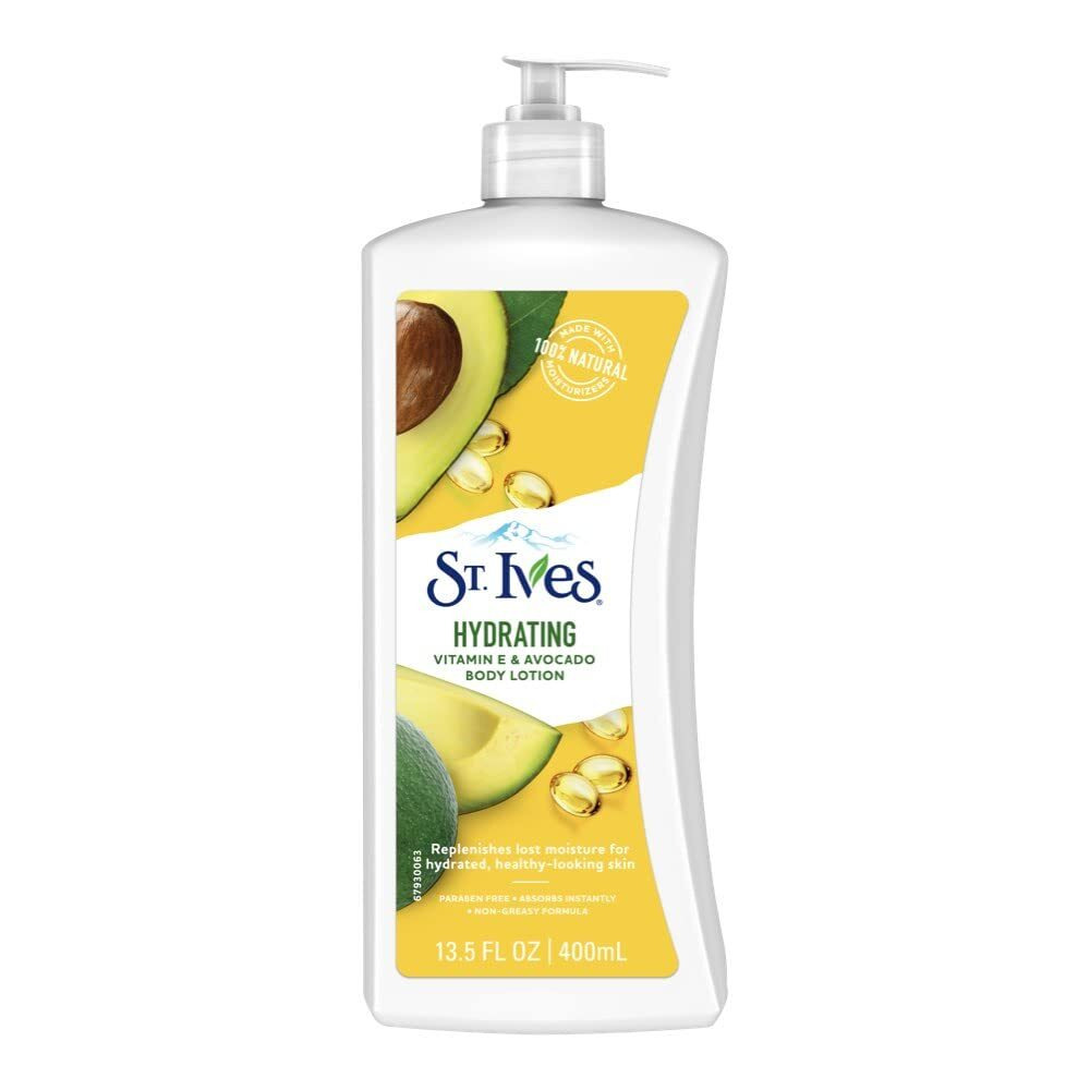 St. Ives, Hydrating Body Lotion, with Vitamin E & Avocado, 400ml - 1