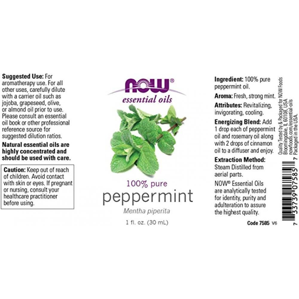 NOW Solutions / Peppermint oil, 30 ml, 100% pure - 4