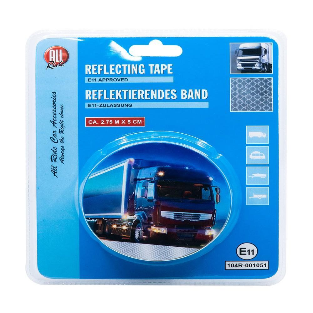 كل شريط ركوب فضي عاكس - 1