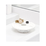 Inter design Dakota Vanity Tray White Marble Satin - 2 miniature