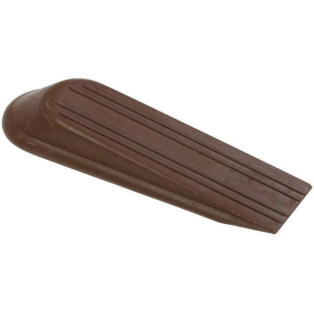 National Pack of 2 pieces Brown Wedge Door Stop - 1