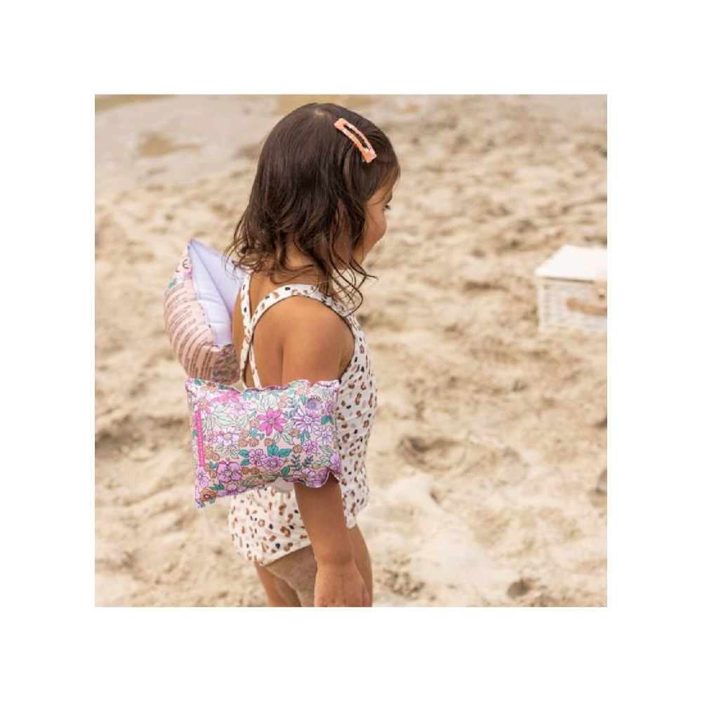 Swim Essentials, Swimming armbands, Pink blossom,  Inflatable, 2-6 years - 6