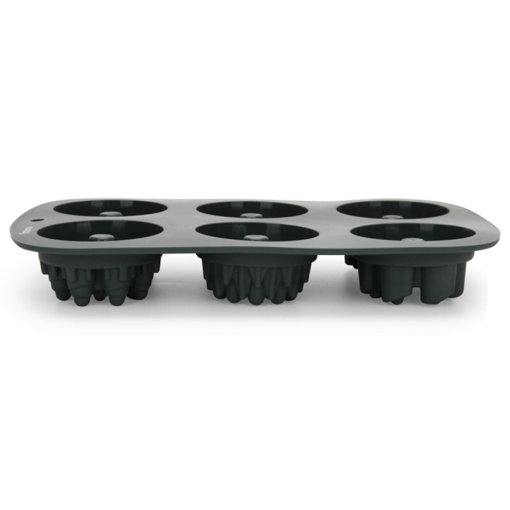 Fissman 6 Cups Cake Mould 25.5x17x3.5cm (Silicone) - 3