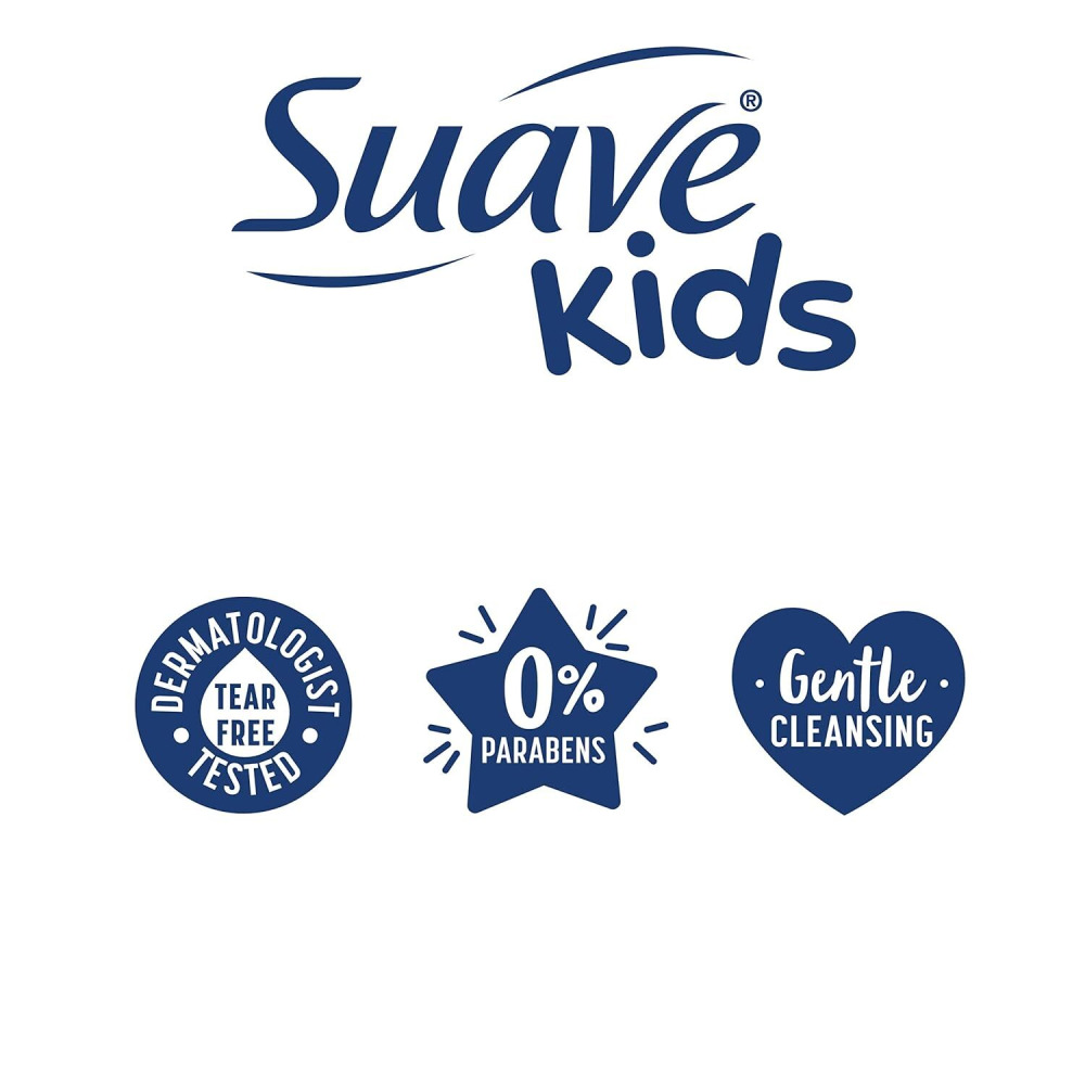 Suave Kids 3in1 Shampoo Conditioner Body Wash, Tear-Free, Wacky Melon, 532ml (18 oz), Pack of 3 - 8
