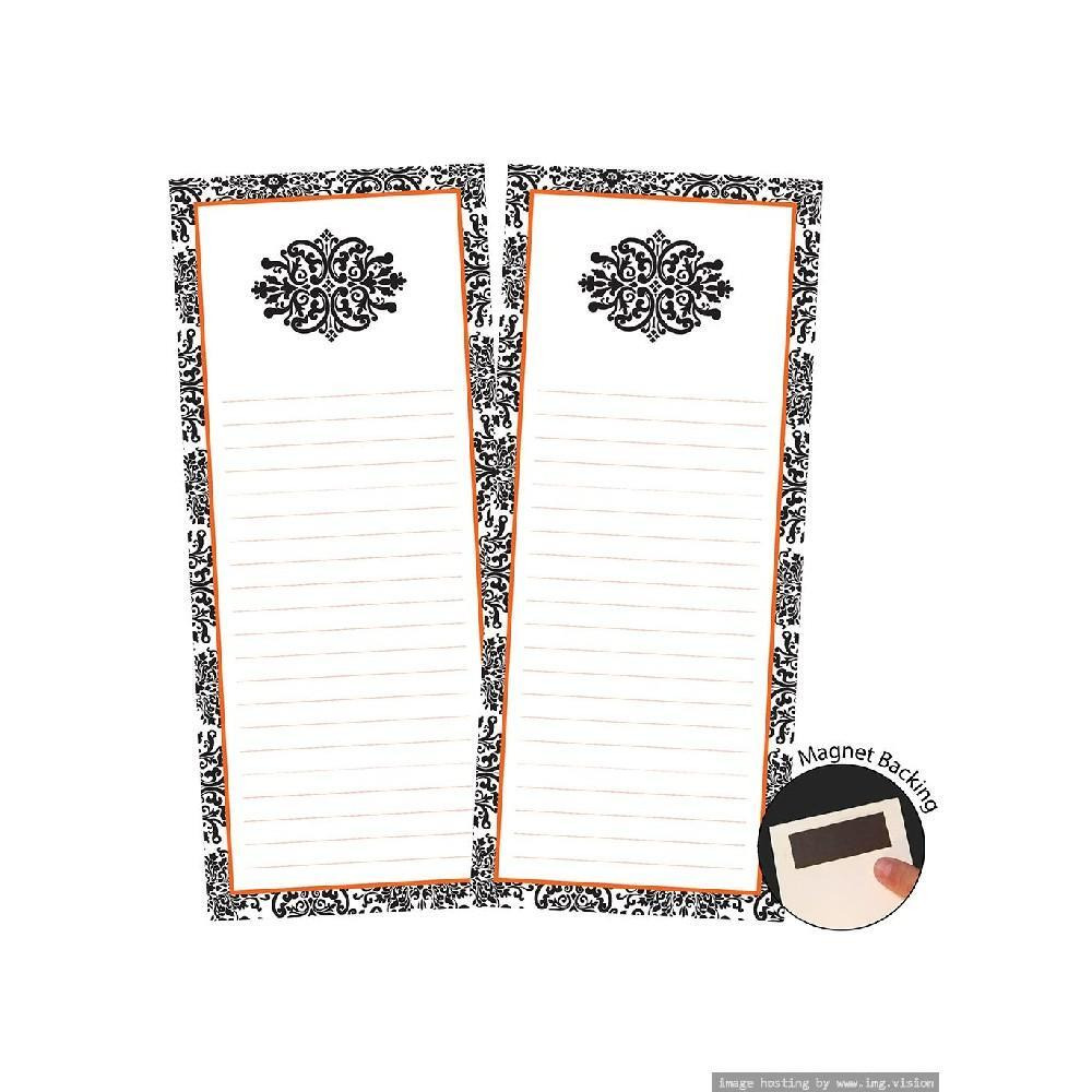 Dmc 80 قطعة من قائمة التسوق المميزة مع مغناطيس مقاس 4 × 9 بوصة باللون الأسود القوطي - 1