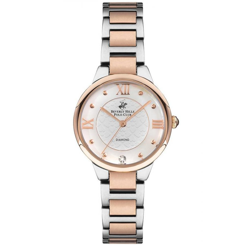 BEVERLY HILLS POLO CLUB Women's Analog White Mop Dial Watch - BP3235X.520 - 1