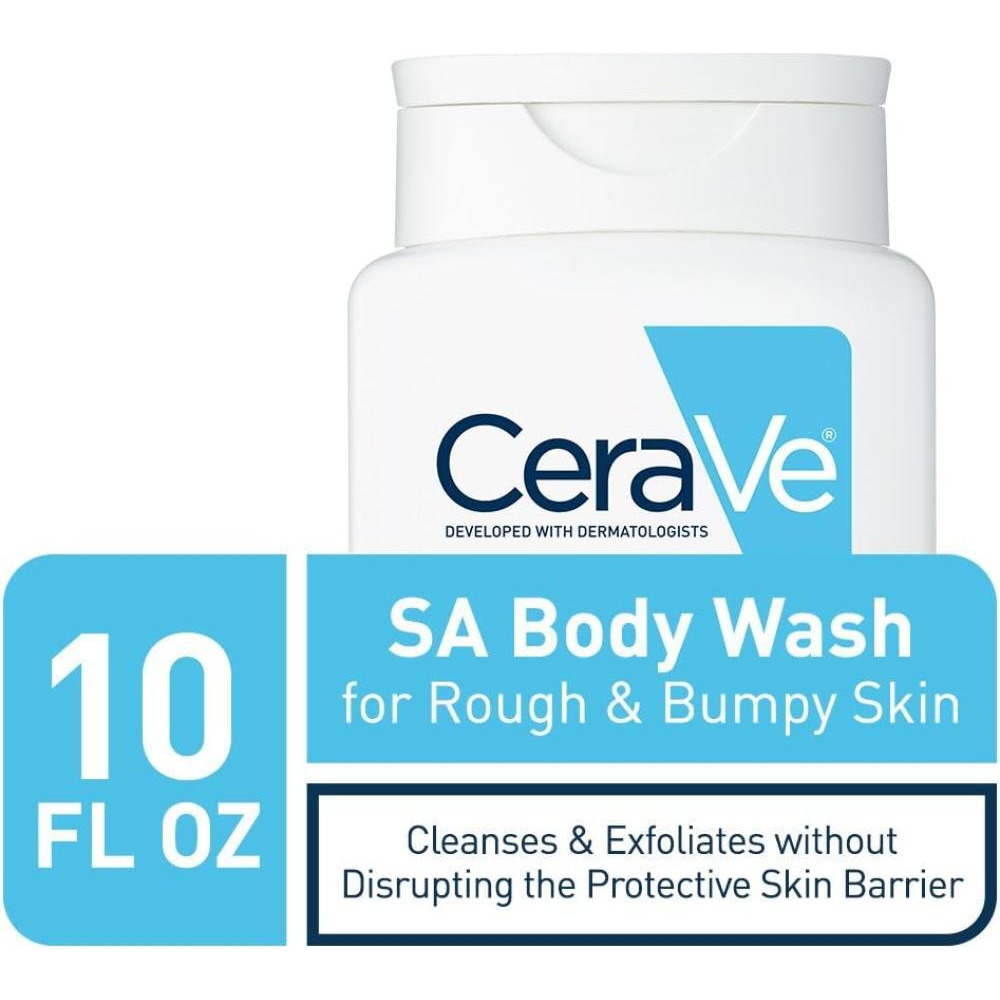 CERAVE, Гель для душа с салициловой Кислотой, без Отдушек, отшелушивает грубую и неровную КОЖУ, 10 эт. УНЦИЯ (296 мл) - 3