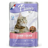 بلايسير، طعام رطب، للكبار، قطع مع سمك السلمون وسمك القد في المرق، 22*100 جم - 1 miniature