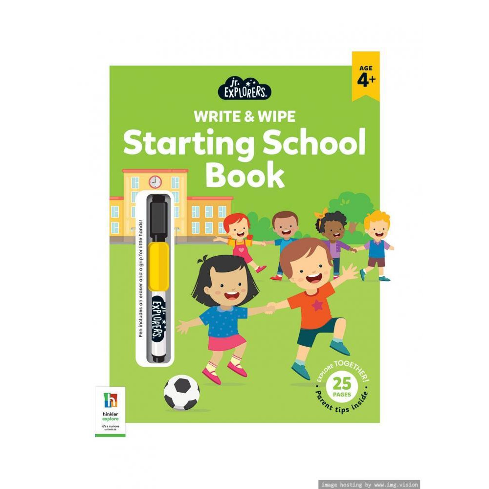 Hinkler Junior Explorers Write & Wipe Starting School Book - 1