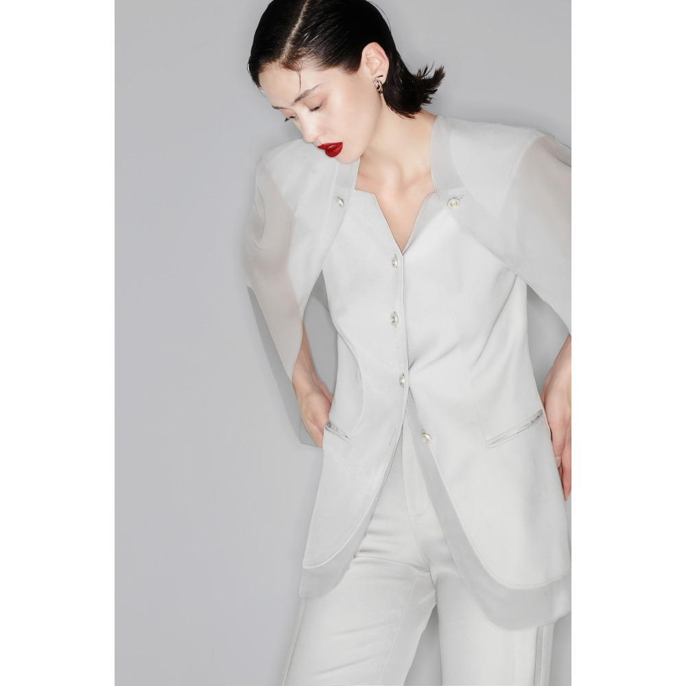 Blazer The Viet Concept Double Layered, Pearl, size XXL - 4