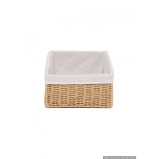 Homesmiths Large Storage Basket Brown with Liner 36 x 27 x 13 cm - 3 miniature