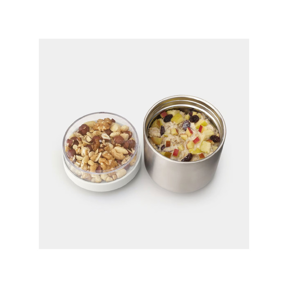 Кастрюля Brabantia MAKE \& Take Изолированная для ОБЕДА 0,5 Л Светло-серый - 5