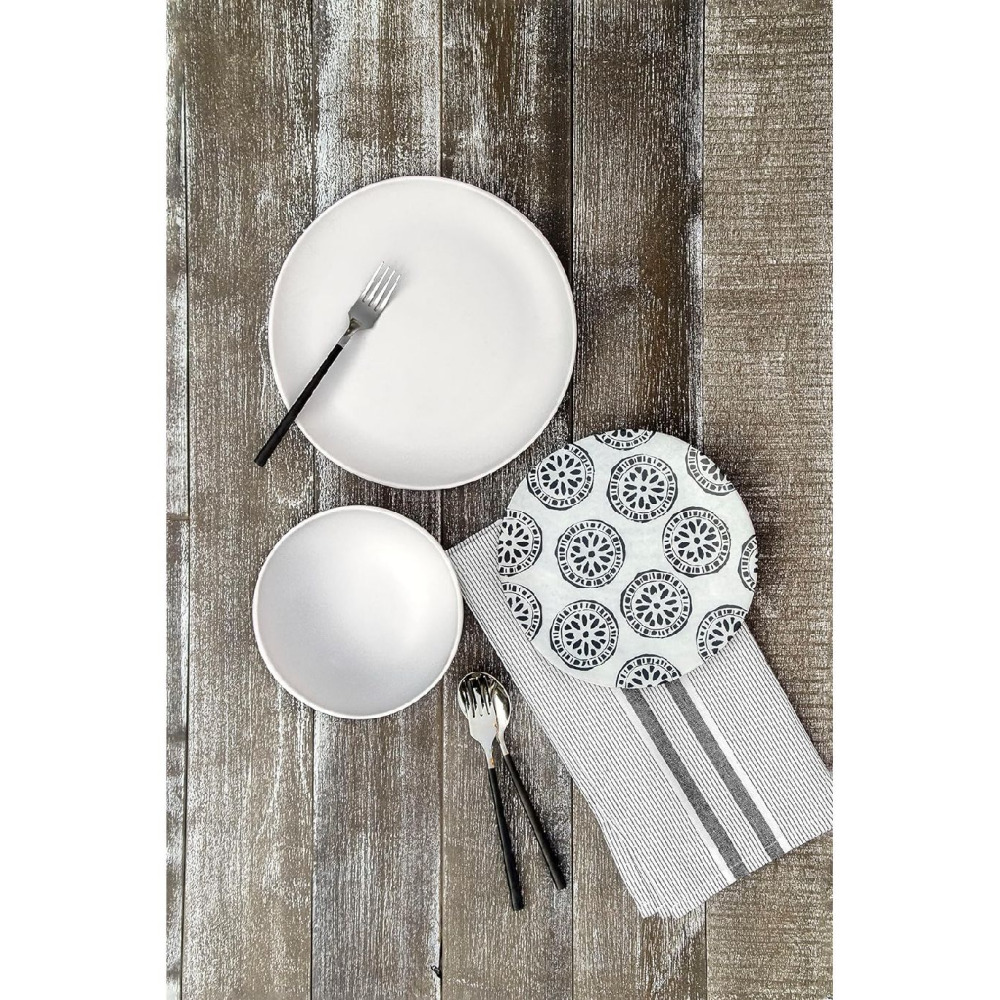 Тарелки Для Салата Tarhong Matte CRAFT Coupe, ЧИСТЫЙ МЕЛАМИН, Небьющиеся, для использования в помещении/на открытом воздухе - 4