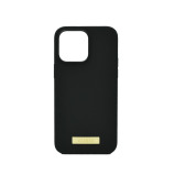 Жесткий Чехол Guess Magsafe С Жидким Силиконовым Логотипом Для IPHONE 14 Pro Plate Black - 1 miniature