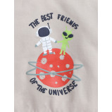 КОМПЛЕКТ ИЗ 2 Предметов: Толстовка с Принтом «ПАНДА» и Джоггеры для мальчиков (12–18 месяцев), бежево-оранжевый - 4 miniature