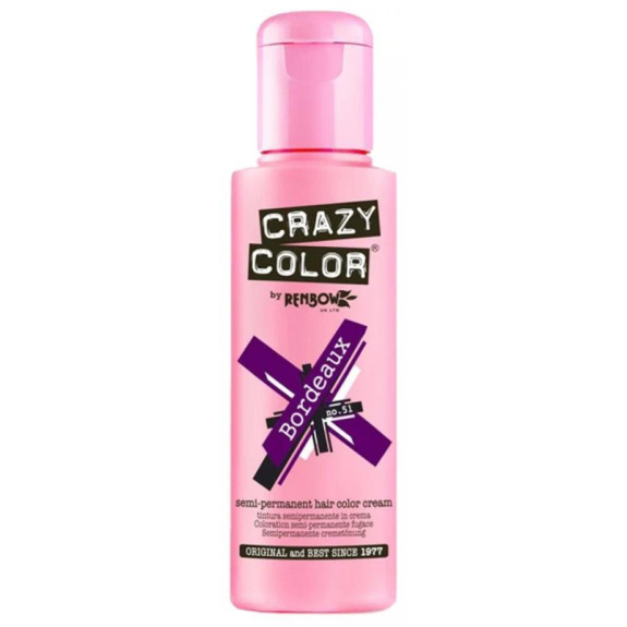 Crazy Color / Краска для Волос, полуперманентная, 051 - бордо