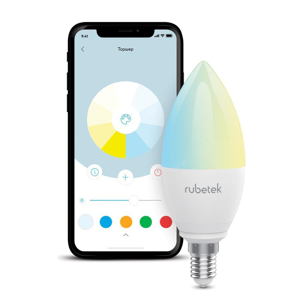 RUBETEK WI-FI RGB لمبة E14 RL-3104 - 3