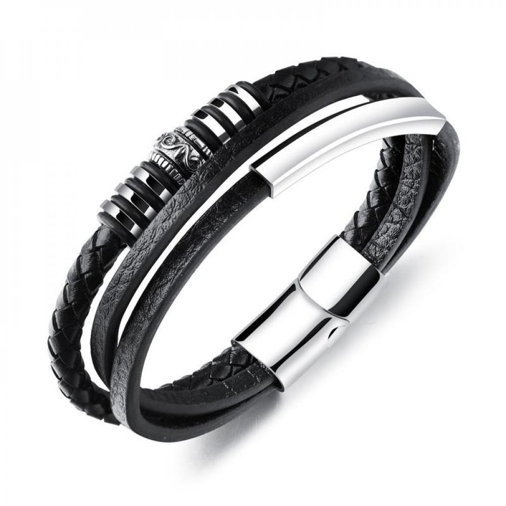 LEE COOPER Men's Stainless Steel Black Bracelet - LC.B.01105.661 - 1