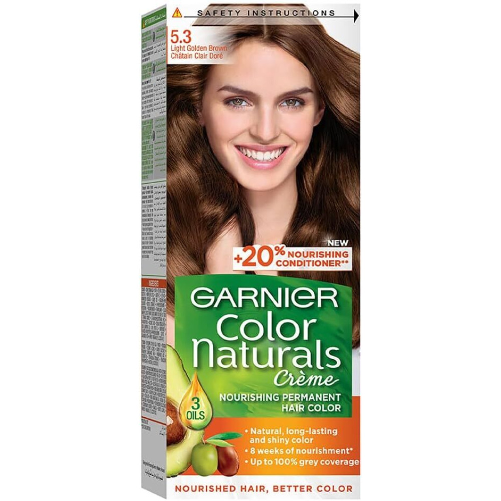 Garnier Color Naturals 5.3 Light Golden Brown Haircolor - Packaging May Vary - 1