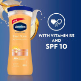 Vaseline, Intensive Care Healthy Even Tone Body Lotion with Vitamin B3 and SPF 10, 400 ml - 3 miniature