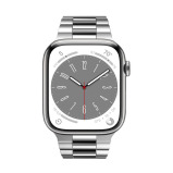 Perfii Stainless Steel Classic Triple Link Replacement Band for Apple Watch 41, 40, 38 mm Series 8/7/6/SE/5/4/3 - 1 miniature