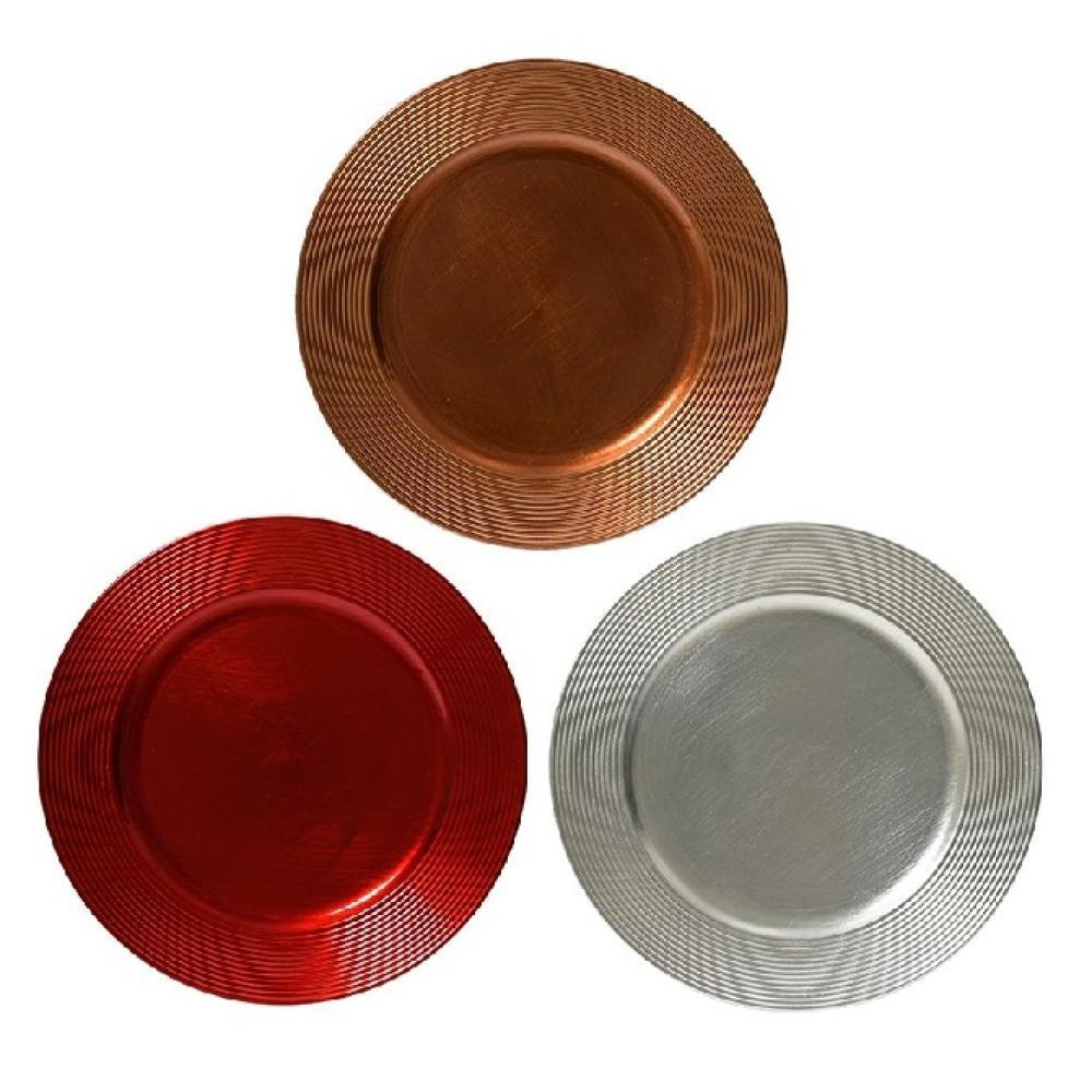 Kaemingk Decoris Тарелка Из Фольги С Рельефом В Виде ребер, ассорти, 1 шт. - 1