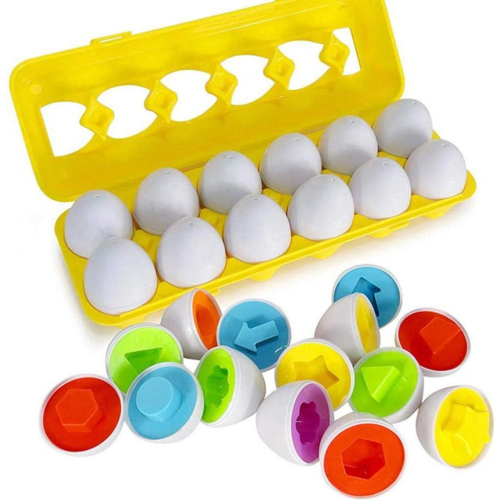 Mumoo Bear / Matching eggs sorter puzzle, 12 pcs - 2