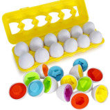 Mumoo Bear / Matching eggs sorter puzzle, 12 pcs - 2 miniature