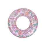 مستلزمات السباحة، خاتم سباحة بطبعة زهر وردي، 90 سم، 6+ - 1 miniature
