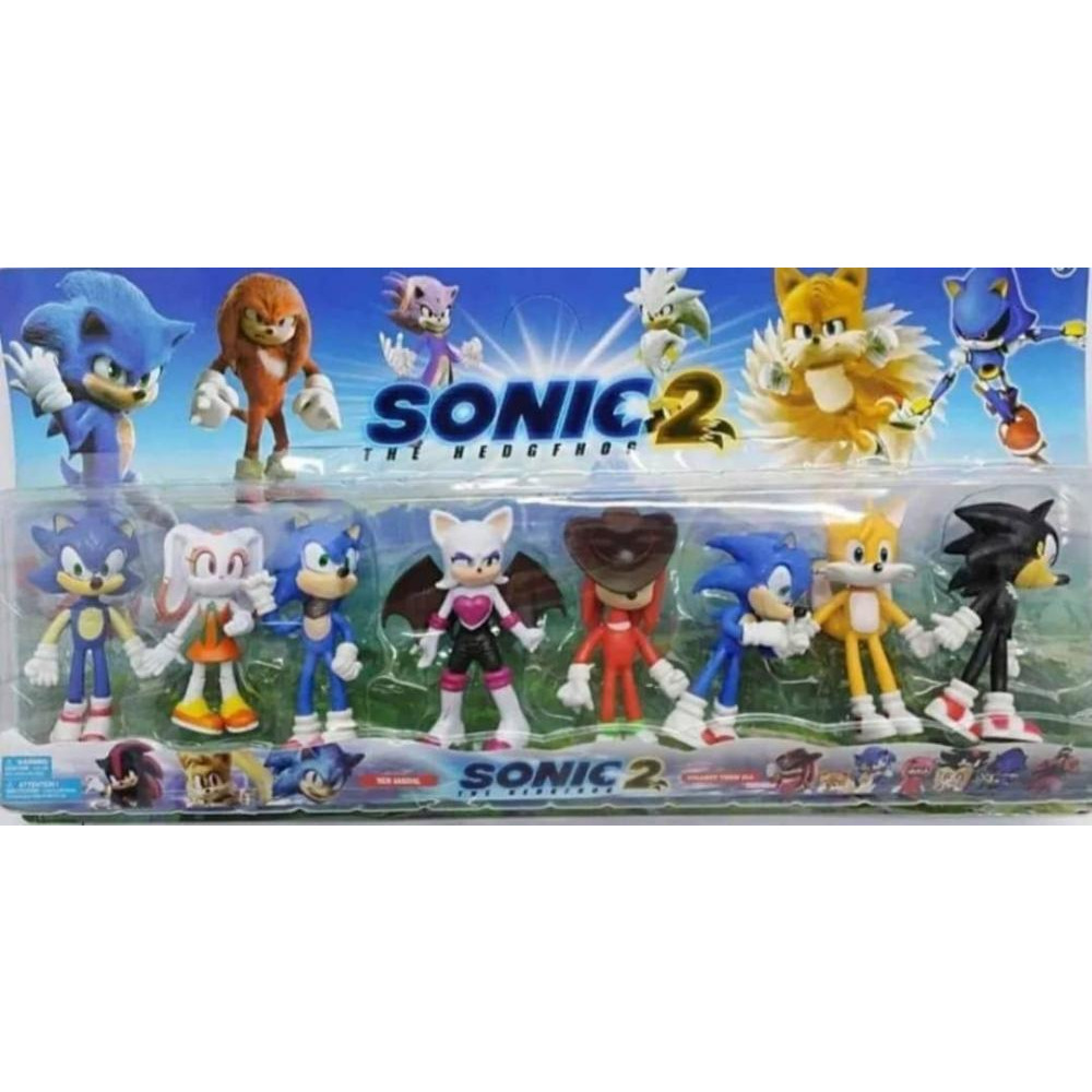 Figure Set Sonic toys 8 pieces - 1