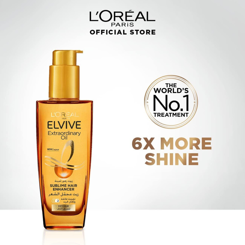 L'Oreal Paris Elvive Extraordinary Hair Oil Serum For dry Hair Types, 100Ml - 2