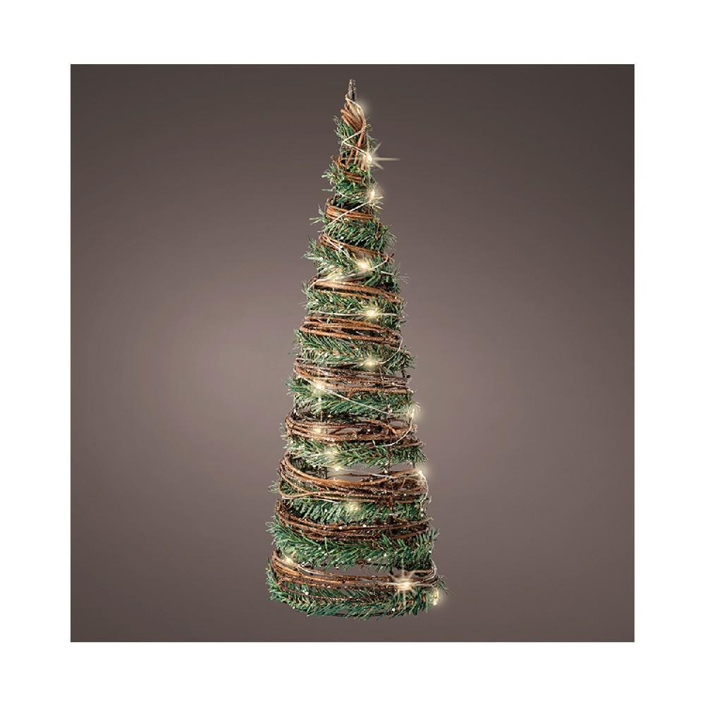 Kaemingk Decoris Micro LED Cone Rattan ثابت داخلي 90 سم - 1