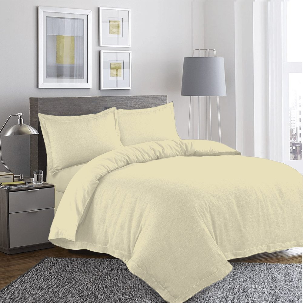 Duvet Cover BYFT Orchard Exclusive King Size 245 x 265 + 30 Cm, Cotton percale 180 TC, Cream, Set of 1 Pc - 4