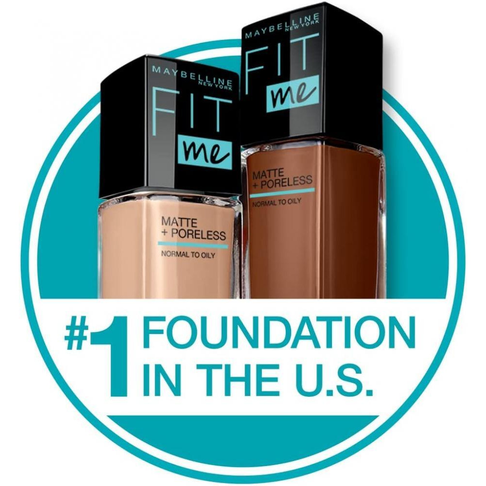 Maybelline New York / FOUNDATION، Fit me ، غير لامع ، 130 - بيج بيج ، 1 أونصة سائلة (30 مل) - 3