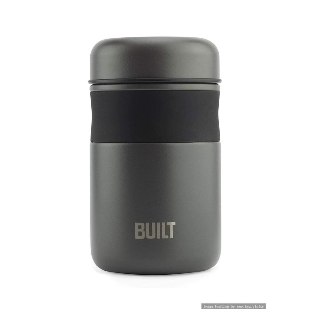 Built Food Jar 16oz Charcoal - 1